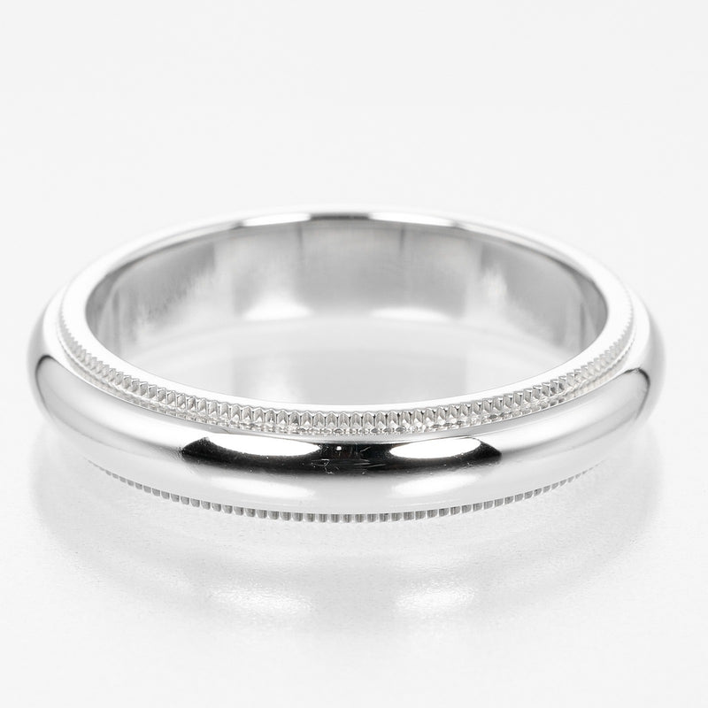 [Tiffany & co.] Tiffany 
 Tugasiza Milgrein n ° 13.5 Anneau / anneau 
 Modèle de 4 mm PT950 Platinum Environ 8,1 g rassemblé Milgrain Mas