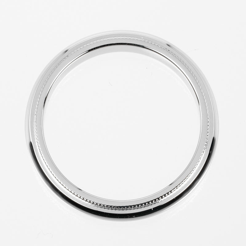 [Tiffany & co.] Tiffany 
 Tugasiza Milgrein n ° 13.5 Anneau / anneau 
 Modèle de 4 mm PT950 Platinum Environ 8,1 g rassemblé Milgrain Mas