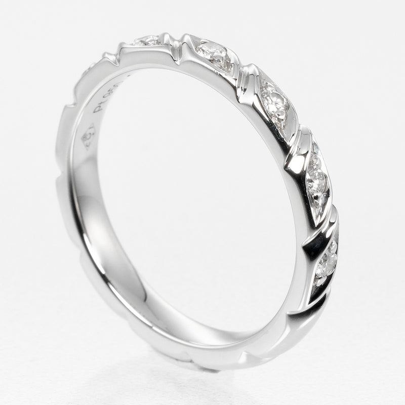 [CHAUMET] Shome 
 Torpsard No. 7 Ring
 PT950 Platinum x 8P Diamond about 3.5g TORSADE Ladies A Rank