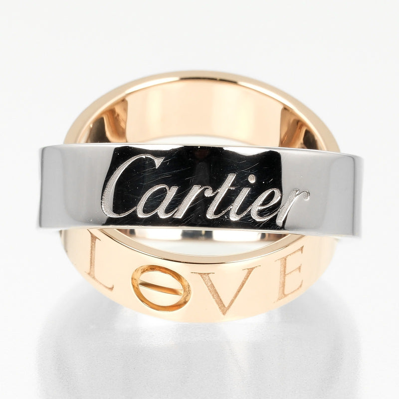 [Cartier] Cartier 
 Secret Love No. 9.5 Anillo / anillo 
 18KOro blanco x18KOro rosa aproximadamente 10.3g secreto amor amor amor amor un rango