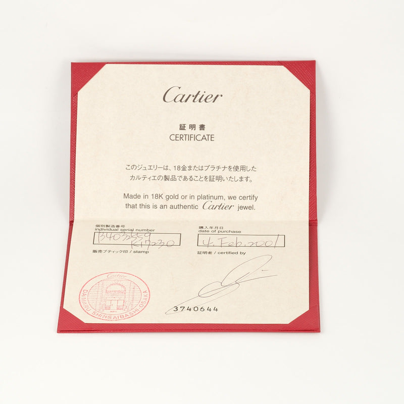 [Cartier] Cartier 
 Love 18.5 Ring
 18KWhite Gold x 3P Diamond about 10g LOVE Men A Rank