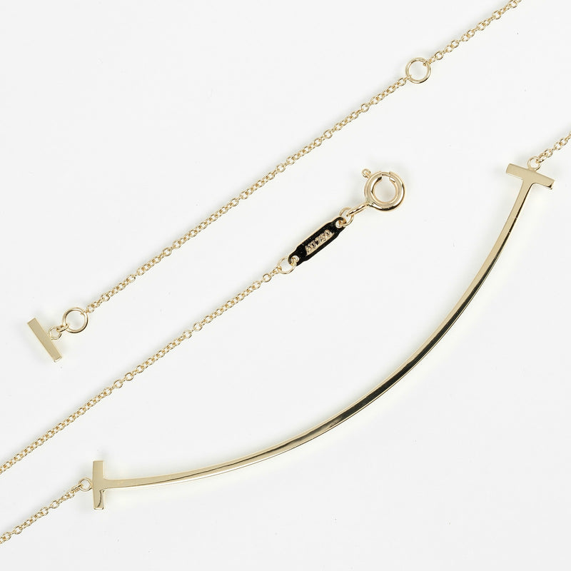 【TIFFANY&Co.】ティファニー Tスマイル ラージ ネックレス