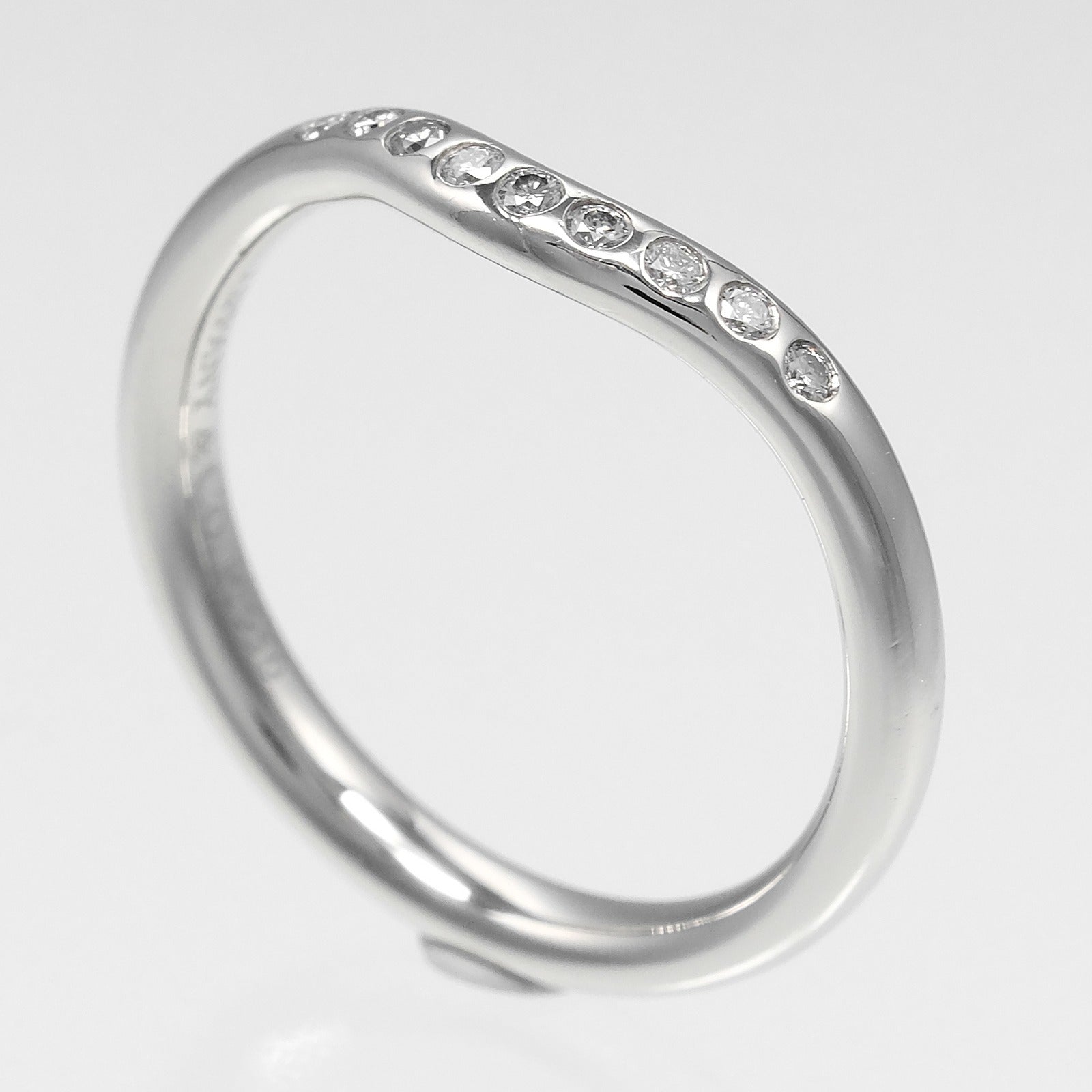 TIFFANY&Co.】ティファニー カーブドバンド リング・指輪 6.5号