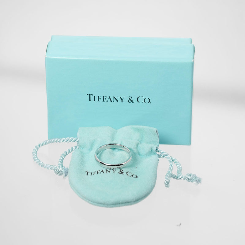 [Tiffany & co.]TIFFANY&Co. Forever Wedding No. 13.5 Ring Classic Band 3mm Model 4.82G PT950 Platinum Approximately 4.82g Forever Wedding Ladies A+Rank