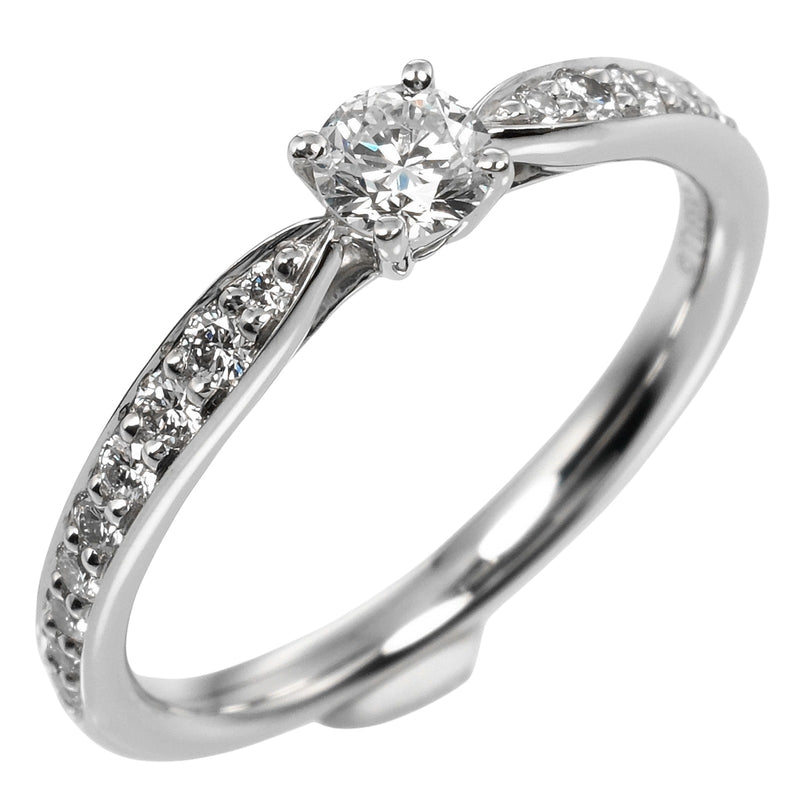 [Tiffany & co.]TIFFANY&Co. Harmony 7.5 Ring 0.19ct VVS1/I/3EX PT950 Platinum x Diamond about 2.74g Harmony Ladies A Rank