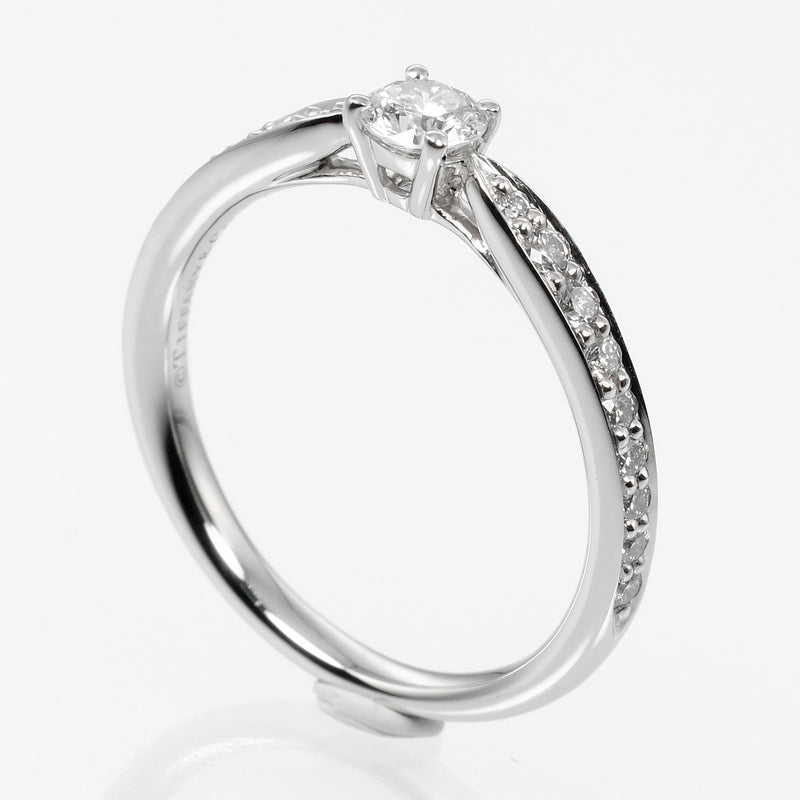 [Tiffany & CO.] Tiffany Harmony 7.5 Ring / Ring 0.19ct VVS1 / I / 3EX PT950 Platinum x Diamond environ 2,74 g Harmony Mas