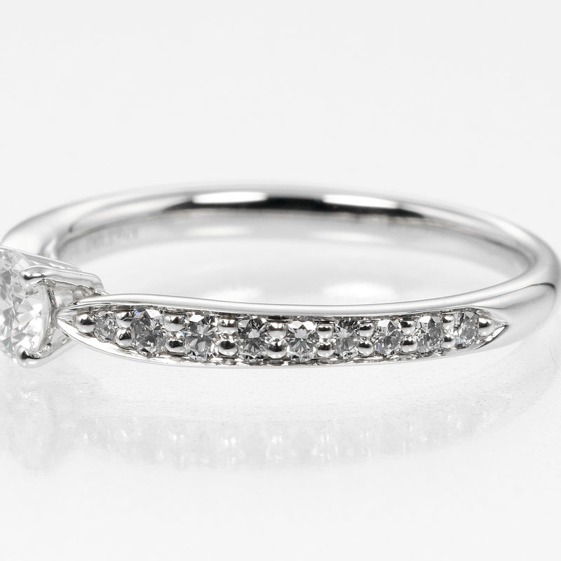 [Tiffany & co.]TIFFANY&Co. Armonía 7.5 anillo/anillo 0.19ct vvs1/i/3ex PT950 Platinum x diamante aproximadamente 2.74 g de armonía damas un rango