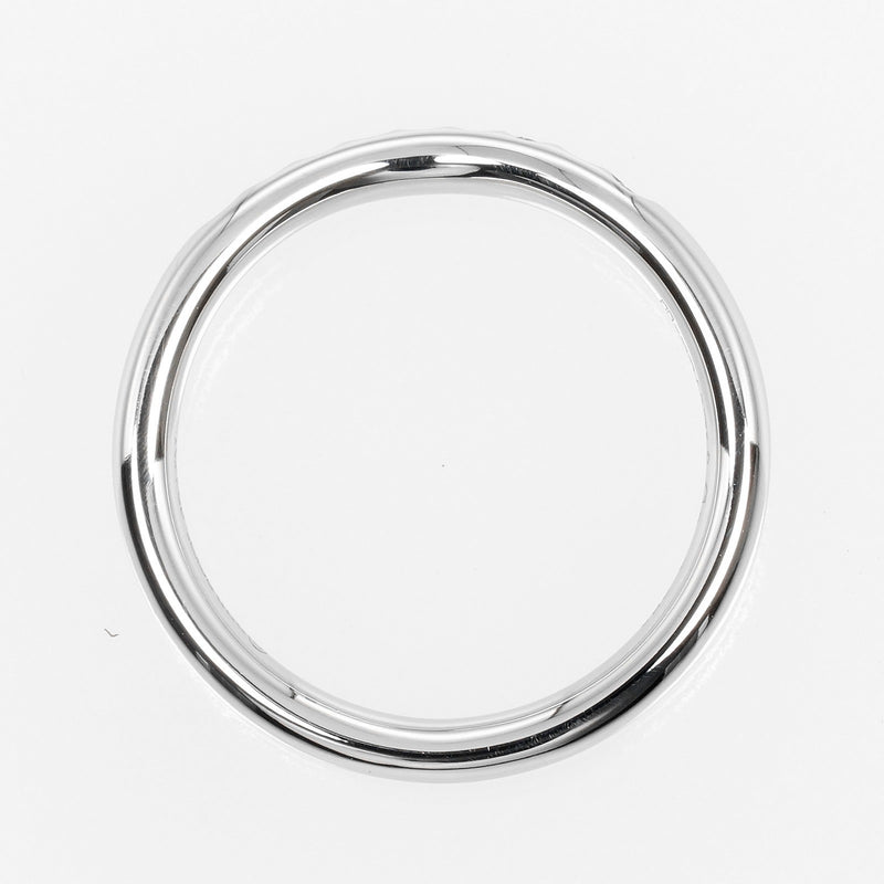 [Tiffany & co.]TIFFANY&Co. Curvudo Band No. 5 Anillo / anillo 2 mm Modelo PT950 Platino x 9p Diamantes aproximadamente 3.36 g Ladies de banda curva A Rank