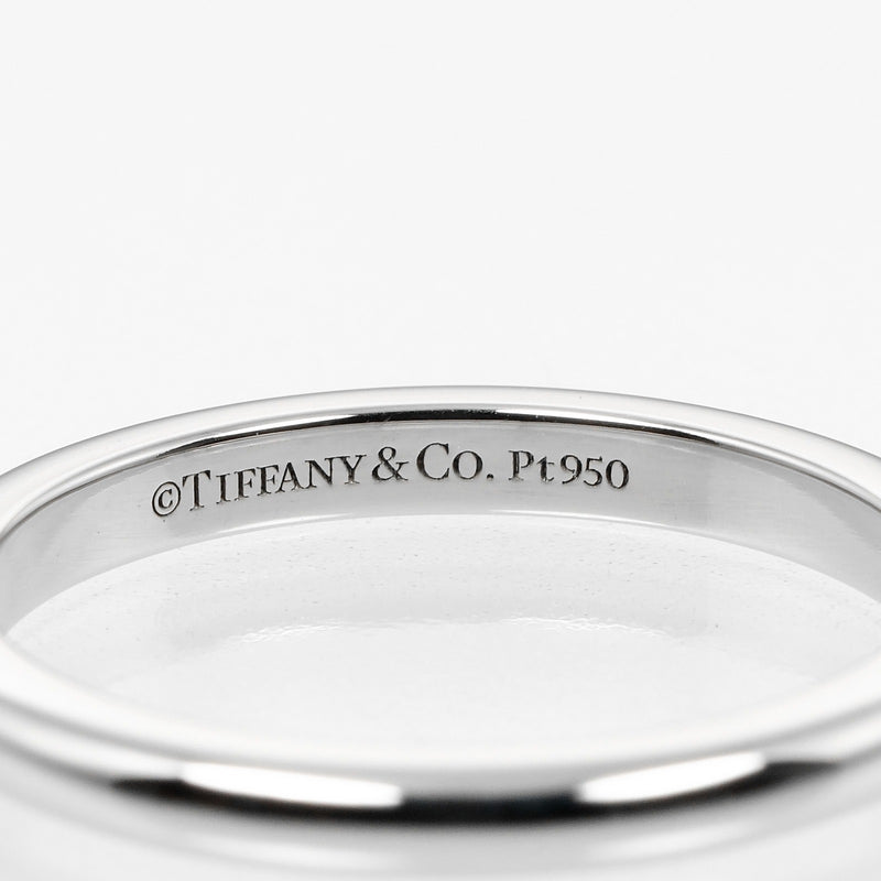 [Tiffany & co.]TIFFANY&Co. Forever Classic Band No. 7.5 Ring 2mm Model PT950 Platinum x 3P Diamond about 3.32g Forever Classic Band Ladies A Rank