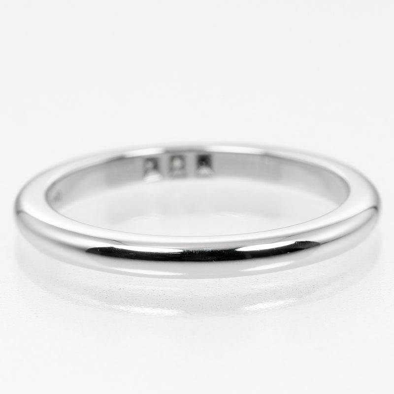 [Tiffany & co.]TIFFANY&Co. Forever Classic Band No. 7.5 Ring 2mm Model PT950 Platinum x 3P Diamond about 3.32g Forever Classic Band Ladies A Rank