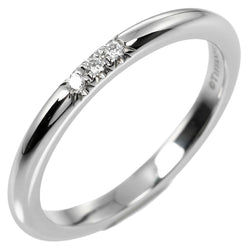 [Tiffany & co.]TIFFANY&Co. Forever Classic Band No. 7 Ring 2mm Model PT950 Platinum x 3P Diamond about 3.15g Forever Classic Band Ladies A Rank