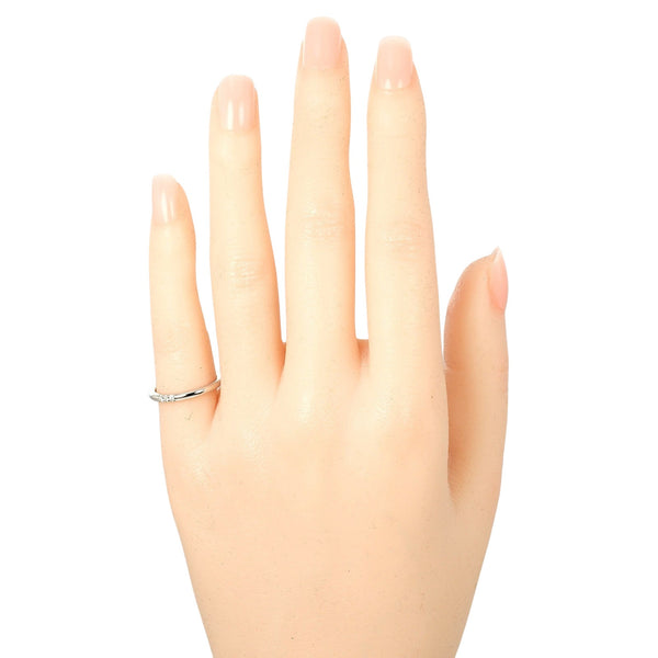 [Tiffany & Co.]TIFFANY&Co. Forever Classic Band No. 7 Ring / Ring 2mm 모델 PT950 플래티넘 X 3P 다이아몬드 약 3.15g Forever Classic Band Ladies A Rank