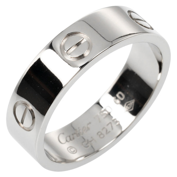 [Cartier] Cartier Love No. 20 Anneau / Ring K18 Gol blanc Environ 8,65g Love Men A Rank