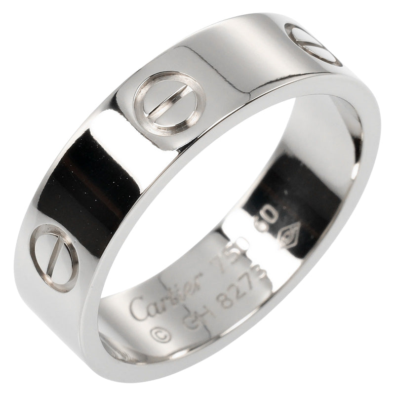 [Cartier] Cartier Love No. 20 Ring 18KWhite Gold Approximately 8.65g Love Men's A Rank