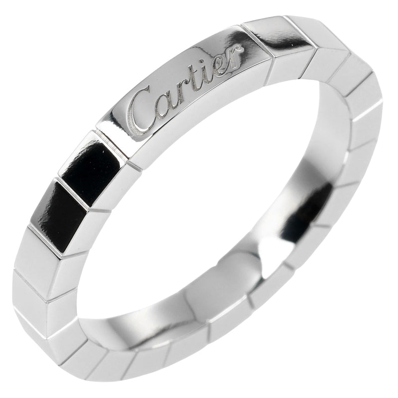 [Cartier] Cartier Lanieres No. 18.5 Ring 18KWhite Gold Approximately 7.11g Lanieres Men's A Rank