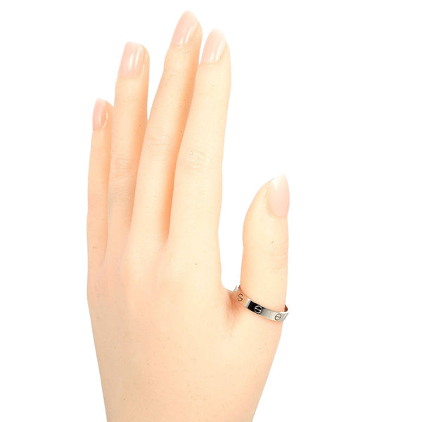 [Cartier] Cartier Mini Love Wedding No. 22 Ring 18KWhite Gold Approximately 4g Mini Love Wedding Men A Rank