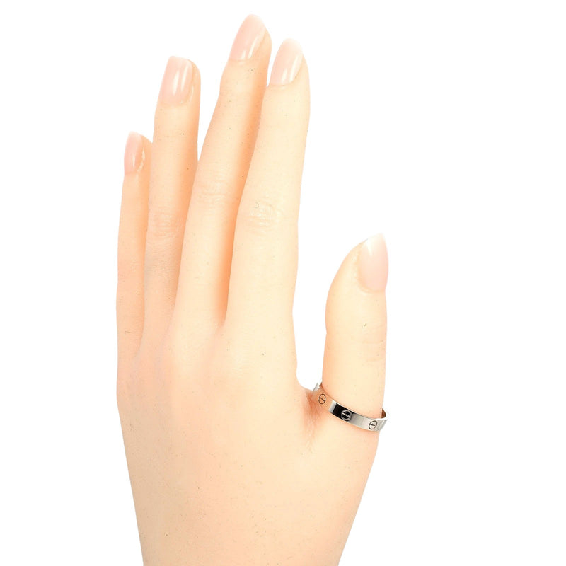 [Cartier] Cartier 
 Mini Love Wedding No. 22 Ring
 18KWhite Gold Approximately 4g Mini Love Wedding Men A Rank