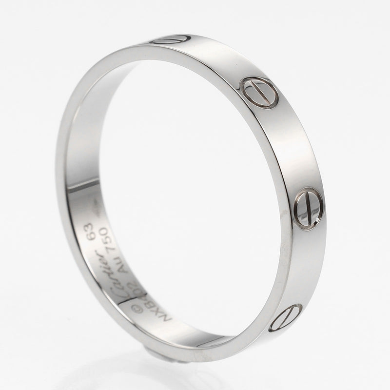 [Cartier] Cartier Mini Love Wedding No. 22 Ring 18KWhite Gold Approximately 4g Mini Love Wedding Men A Rank