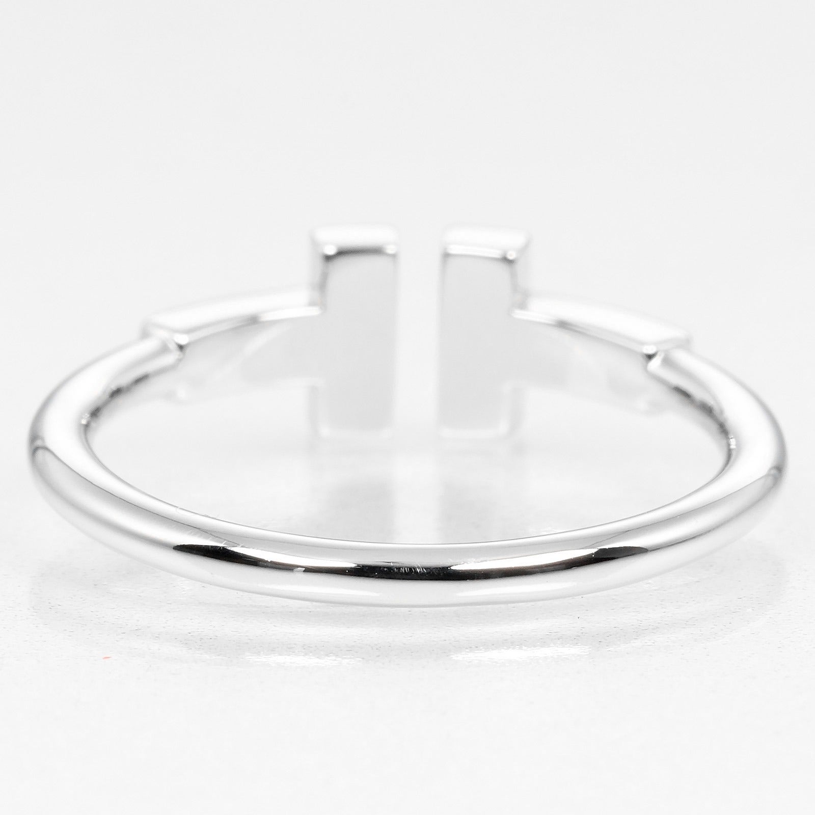 TIFFANY&Co.】ティファニー Tワイヤー 10号 リング・指輪 K18ホワイト