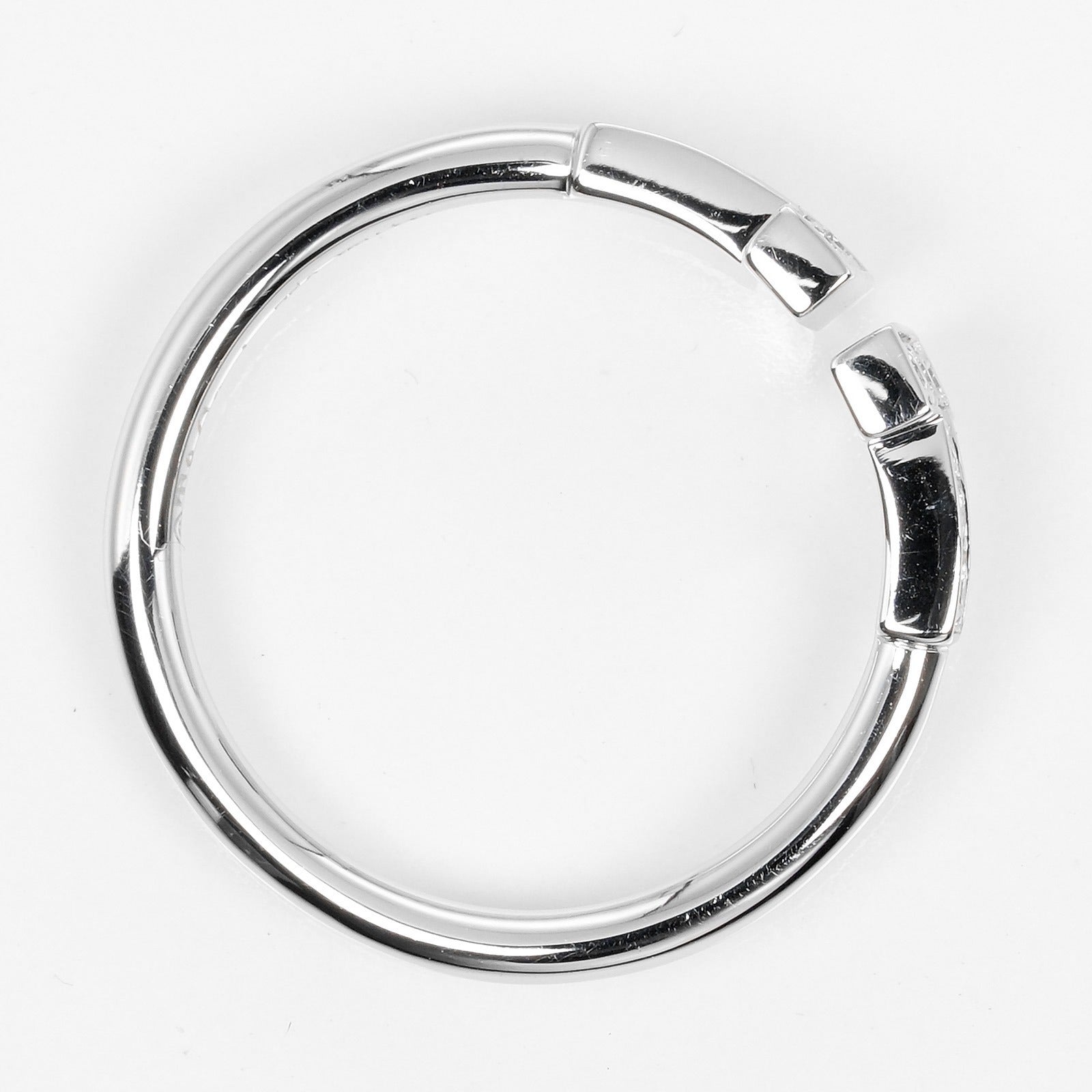 TIFFANY&Co.】ティファニー Tワイヤー 10号 リング・指輪 K18ホワイト