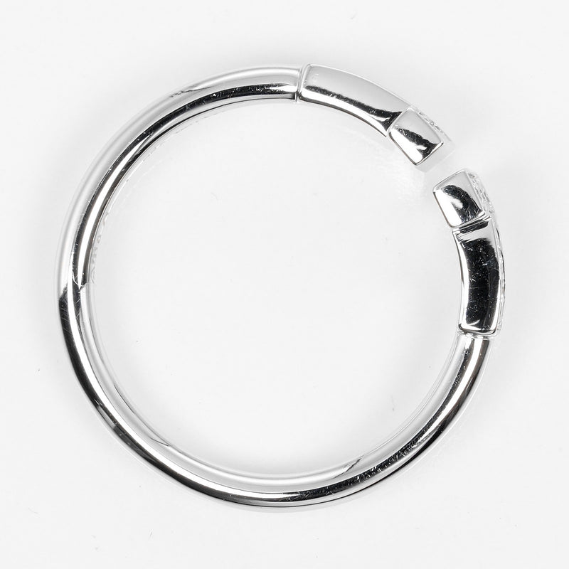 [Tiffany & CO.] Tiffany T Wire n ° 10 Anneau / anneau K18 White Gold X Diamond Environ 2,46g T Wire Ladies A RANG