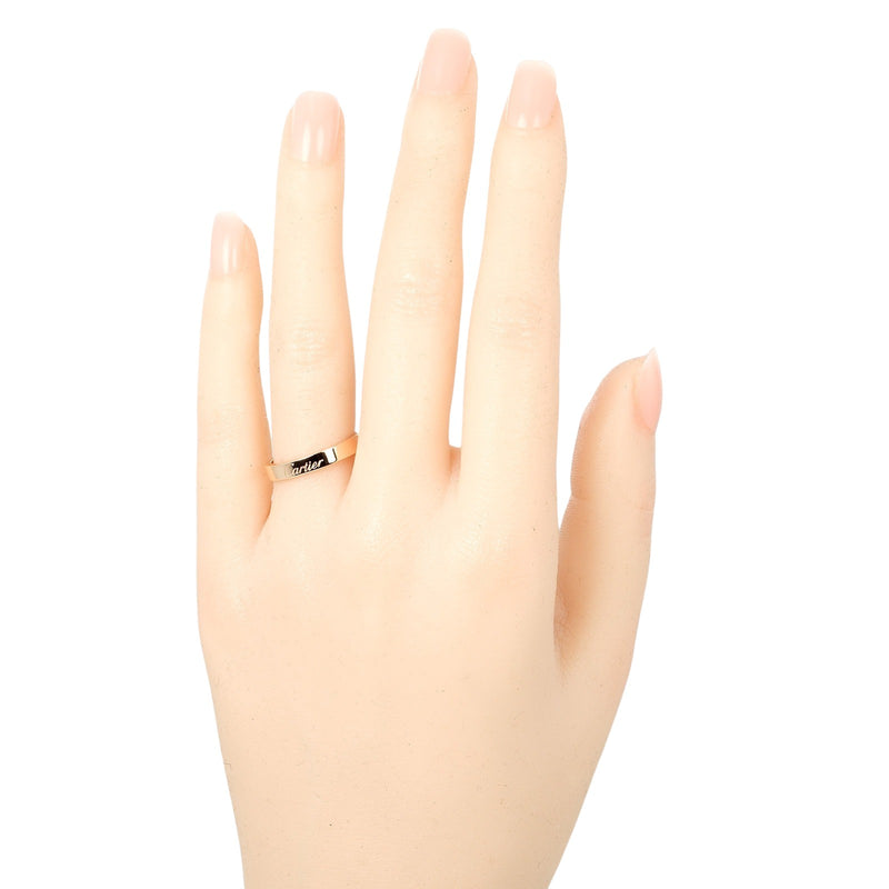 [Cartier] Cartier C Du Engrave 10.5 Anillo / anillo 18KPink Gold alrededor de 3.7G C C Co English Ladies A Rank