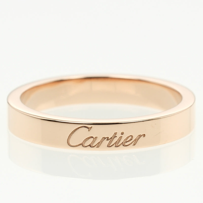 [Cartier] Cartier C Du Engrave 10.5 Anillo / anillo 18KPink Gold alrededor de 3.7G C C Co English Ladies A Rank