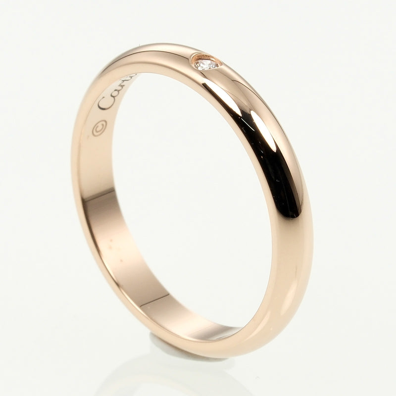 [Cartier] Cartier 1895 Boda 7 Anillo / Anillo 18KPink Gold X Diamond aproximadamente 2.21G 1895 Ladies de bodas un rango