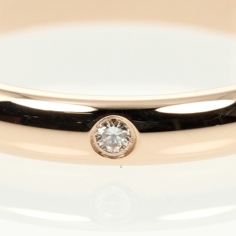 [Cartier] Cartier 1895 Boda 7 Anillo / Anillo 18KPink Gold X Diamond aproximadamente 2.21G 1895 Ladies de bodas un rango