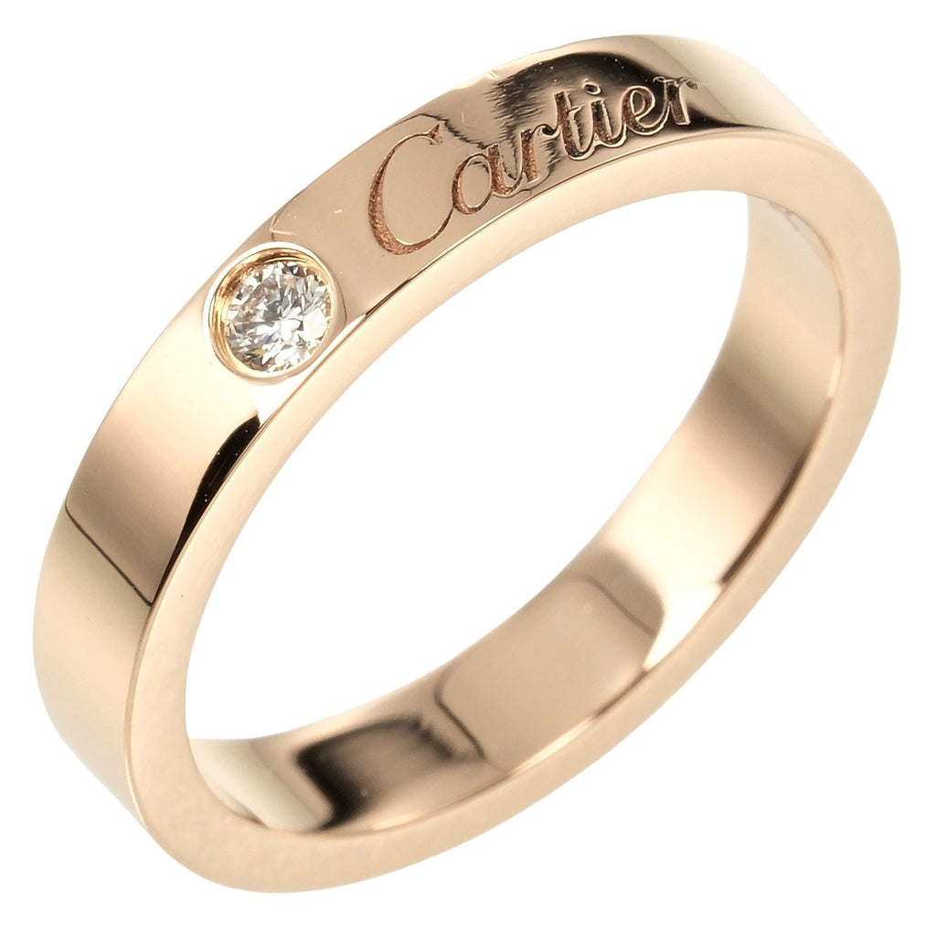 CARTIER】カルティエ Cドゥ エングレーブド リング・指輪 7号