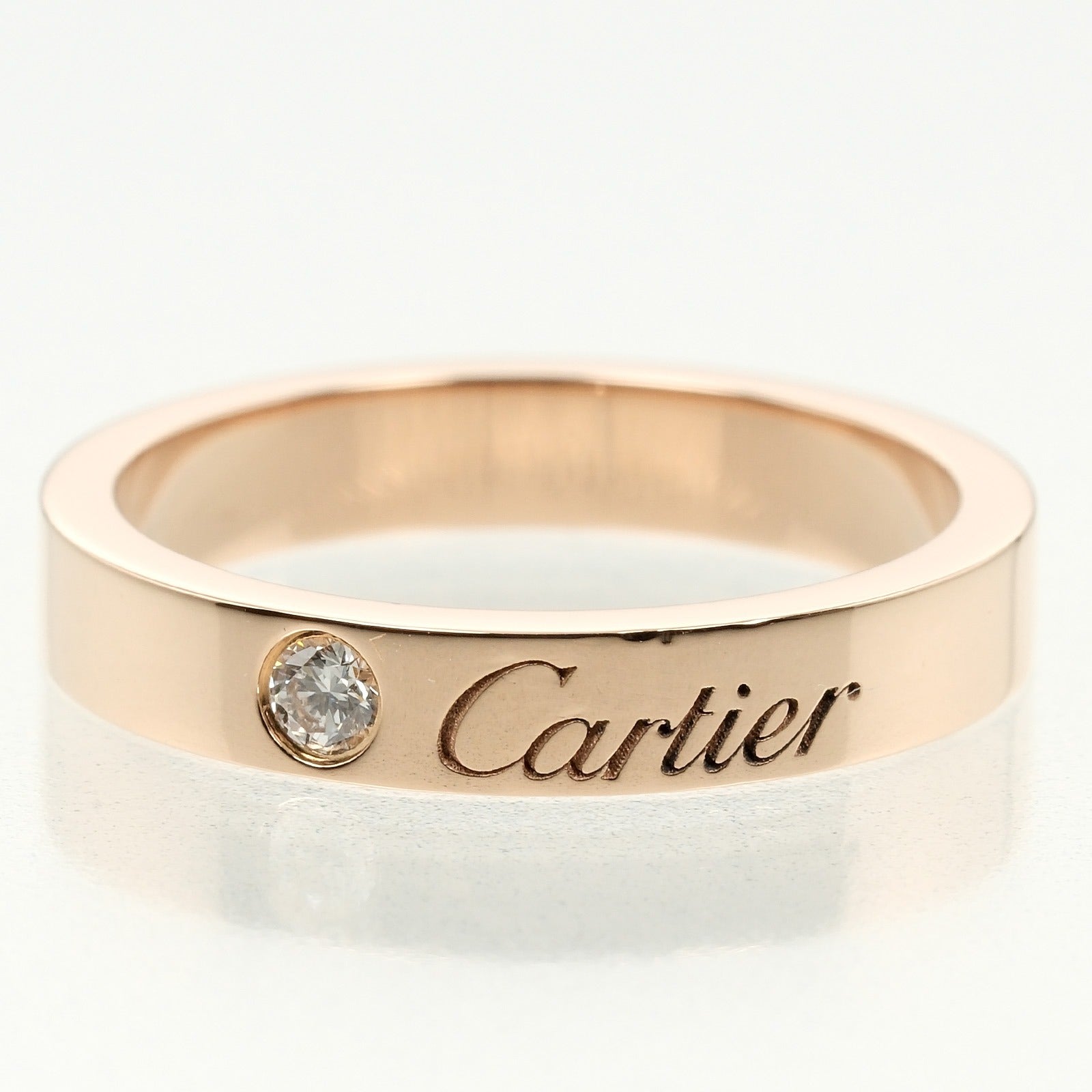 CARTIER】カルティエ Cドゥ エングレーブド リング・指輪 7号