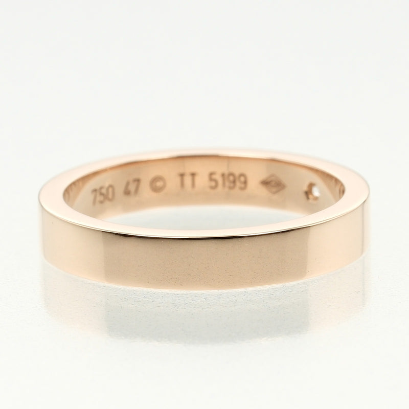 [Cartier] Cartier C Du Engrave No. 7 Ring 18KRaspberry PinkGold x Diamond about 3.39g C CO English Ladies A Rank