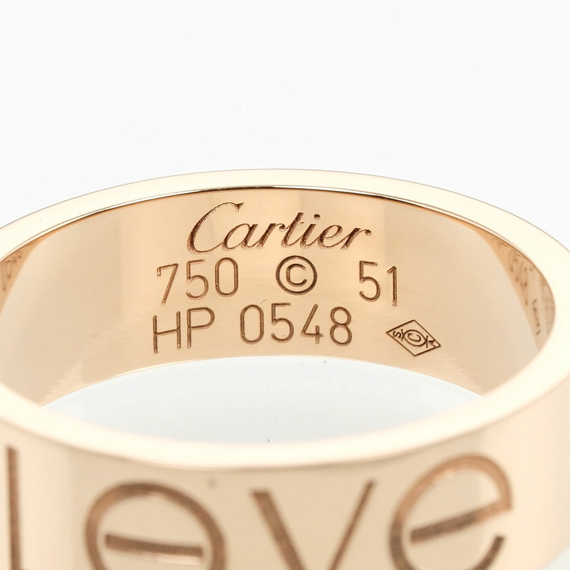 【CARTIER】カルティエ
 ラブ 2006年クリスマス 11号 リング・指輪
 K18ピンクゴールド 約5.87g Love Christmas 2006 レディースAランク