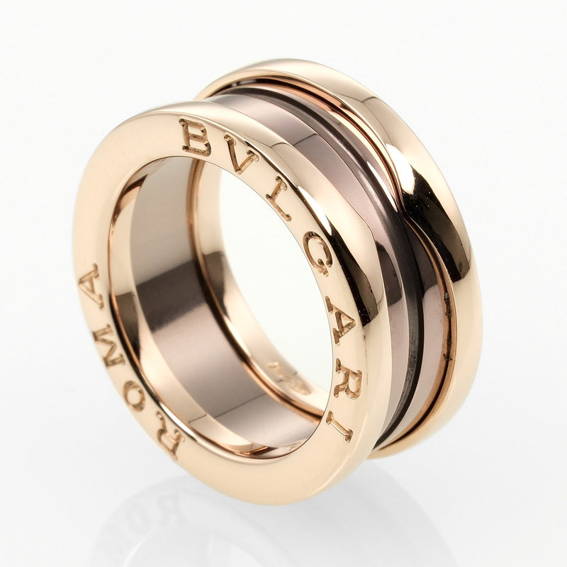 [Bvlgari] Bulgari Beau Zero Wan 2 Banda No. 8 Anillo / Anillo 18KPink Gold X Metal alrededor de 6.9g B.Zero1 2 bandas Damas A Rank