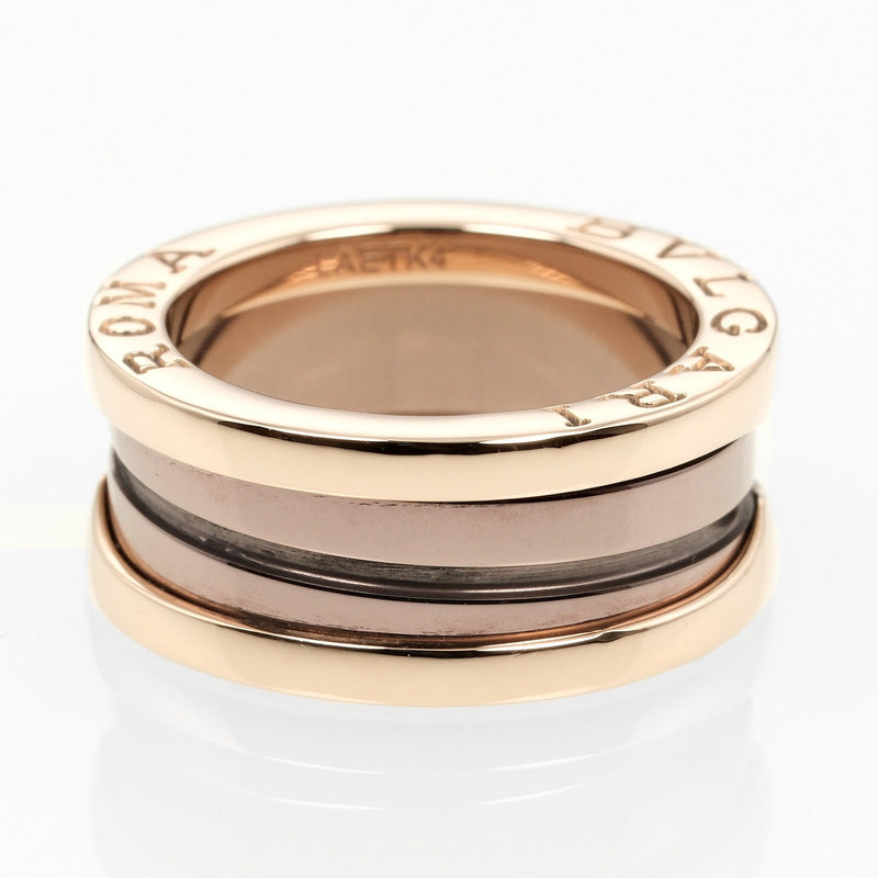 [Bvlgari] Bulgari Beau Zero Wan 2 Banda No. 8 Anillo / Anillo 18KPink Gold X Metal alrededor de 6.9g B.Zero1 2 bandas Damas A Rank