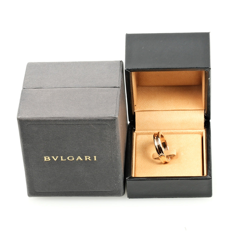 [BVLGARI] Bulgari 
 Beezero Wan XS 1 Band No. 14.5 Ring
 18KRaspberry PinkGold about 7.78g be ZERO ONE XS 1 Band Men's A rank