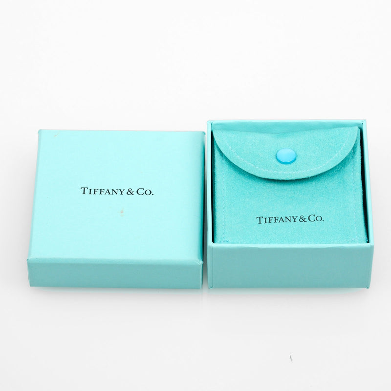 [Tiffany＆Co。]TIFFANY&Co. 平面号8.5戒指 /戒指 18K粉红色金X 3P钻石大约3.33克女士女士