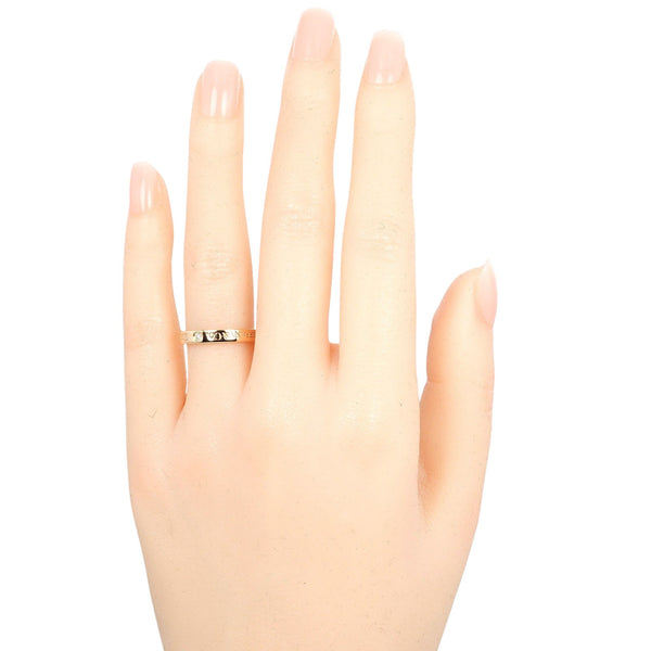 [Tiffany & co.]TIFFANY&Co.
 Flat band No. 8.5 Ring
 18KRaspberry PinkGold x 3P Diamond about 3.33G Flat Band Ladies A Rank