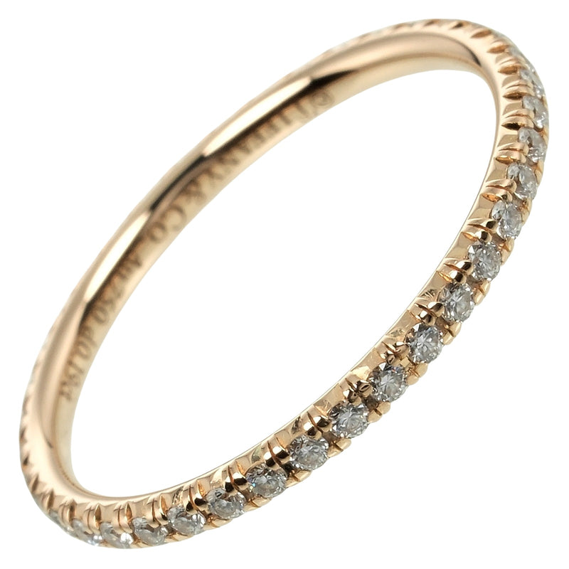 [Tiffany & co.]TIFFANY&Co. Sorest Full Eternity No. 7.5 Anillo / anillo 18KPink Gold X Diamond aproximadamente 1 g de solest floja de eternidad damas un rango