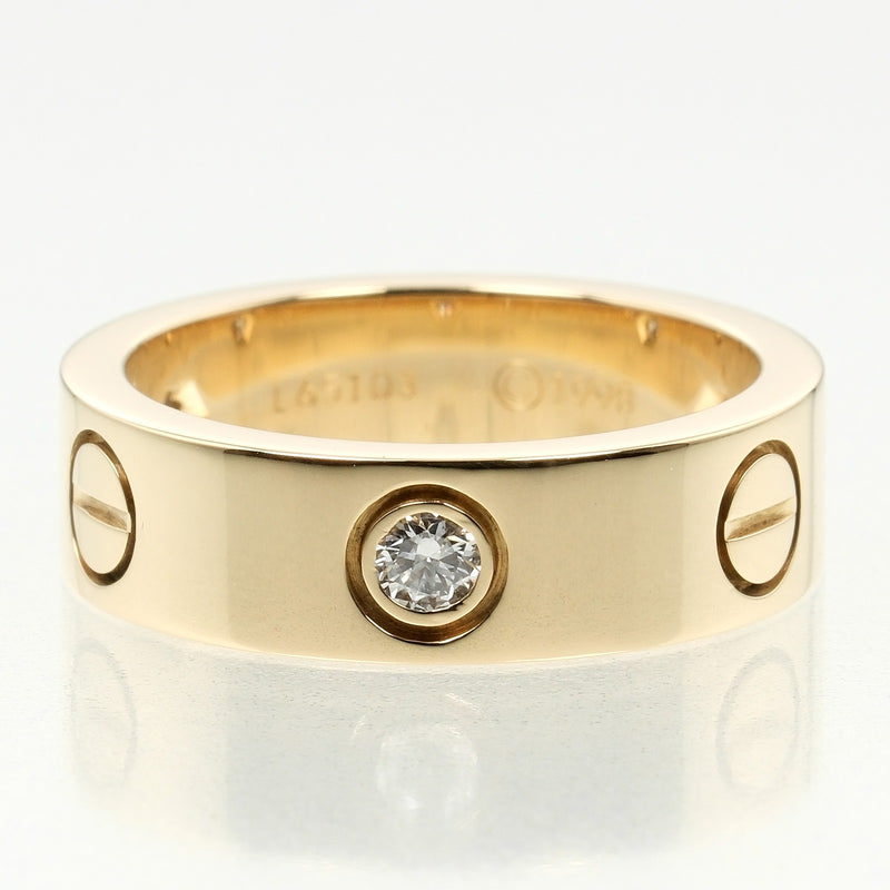 [Cartier] Cartier Love No. 11 Ring 18KYellow Gold x 3P Diamond about 8.28g Love Ladies A Rank