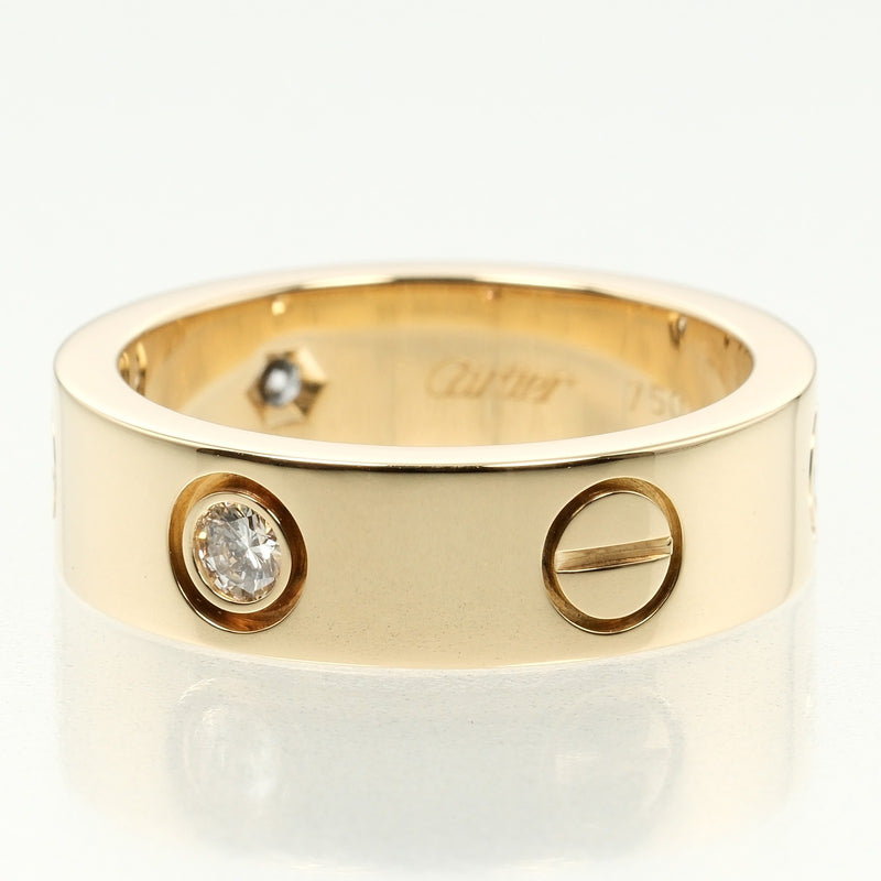 [Cartier] Cartier Love No. 11 Ring 18KYellow Gold x 3P Diamond about 8.28g Love Ladies A Rank