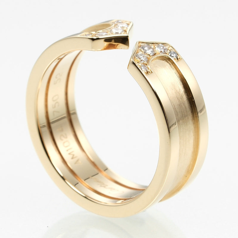 [Cartier] Cartier 
 No. 12C Ring
 18KYellow Gold x Diamond about 7.44G 2C Ladies A Rank