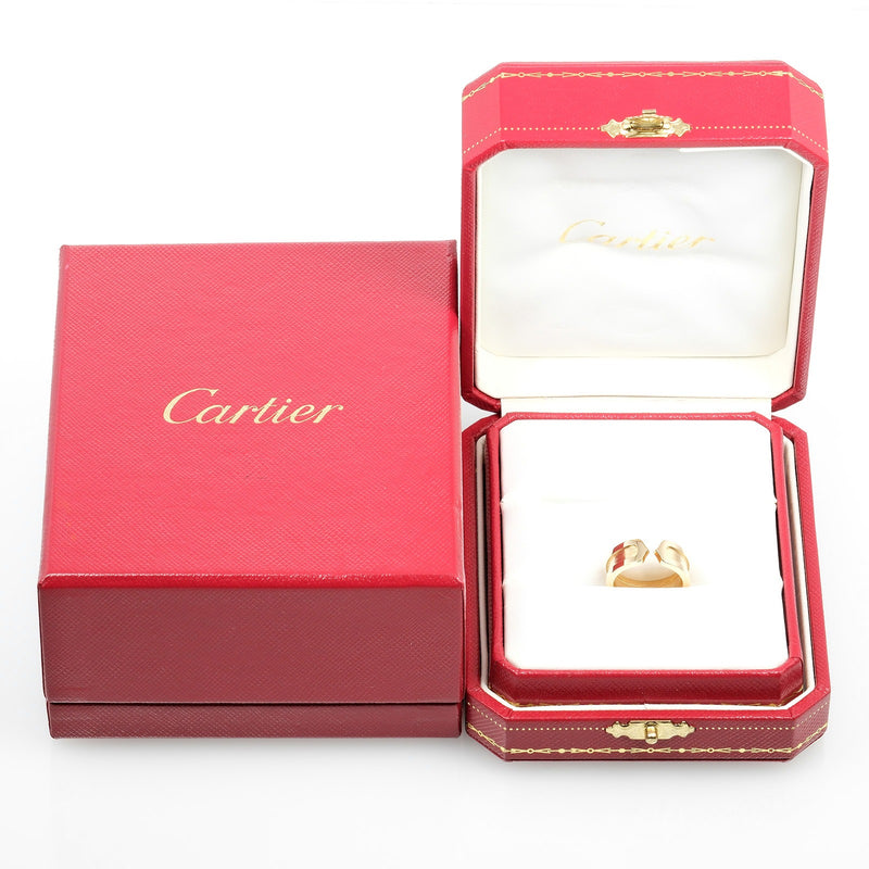 [Cartier] Cartier 2C No. 8 Anillo / anillo 18KOro amarillo aproximadamente 7.15g 2c damas un rango