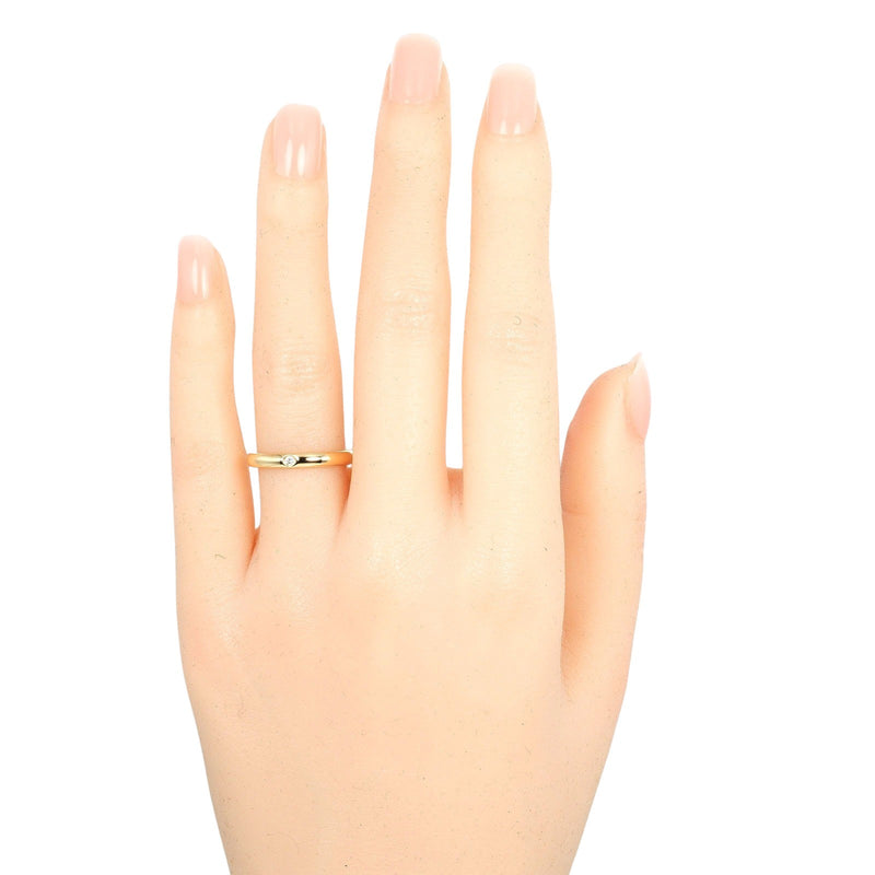 [Tiffany & co.]TIFFANY&Co.
 Stacking Band No. 9 Ring
 18KYellow Gold x Diamond about 3.62g Stacking Band Ladies A Rank