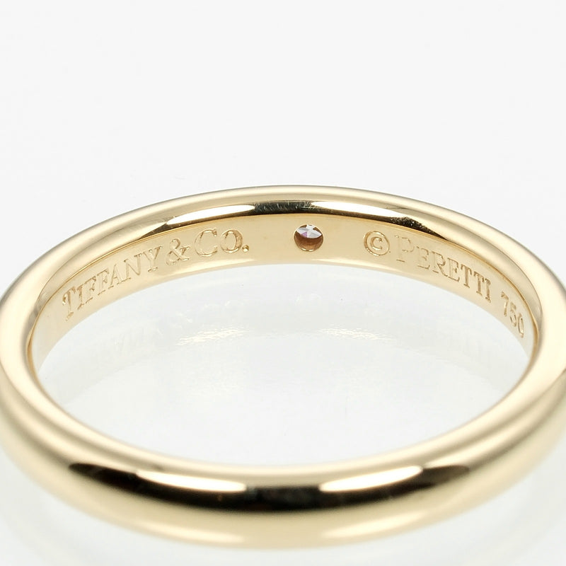 [Tiffany & co.]TIFFANY&Co. Stacking Band No. 9 Ring 18KYellow Gold x Diamond about 3.62g Stacking Band Ladies A Rank