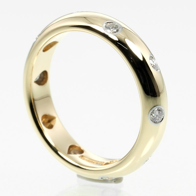 [Tiffany & co.]TIFFANY&Co.
 Dots 9 Ring
 18KYellow Gold x PT950 Platinum x Diamond about 5g Dots Ladies A Rank