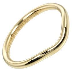 [Tiffany & co.]TIFFANY&Co. Banda curva No. 9 Anillo / anillo de 2 mm Modelo 18KOro amarillo aproximadamente 2.29 g de la banda curva damas un rango