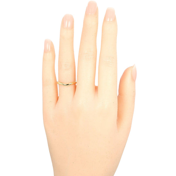 [Tiffany & co.]TIFFANY&Co.
 Banda curva No. 9 Anillo / anillo 
 Modelo de 2 mm 18KOro amarillo aproximadamente 2.29 g de banda curva damas un rango