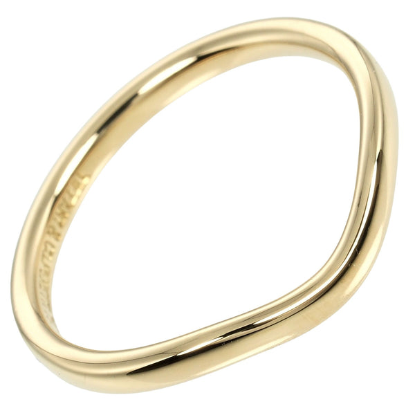 [Tiffany & co.]TIFFANY&Co. Curve band No. 8.5 Ring 2mm model 18KYellow Gold Approximately 2g CURVED BAND Ladies A Rank