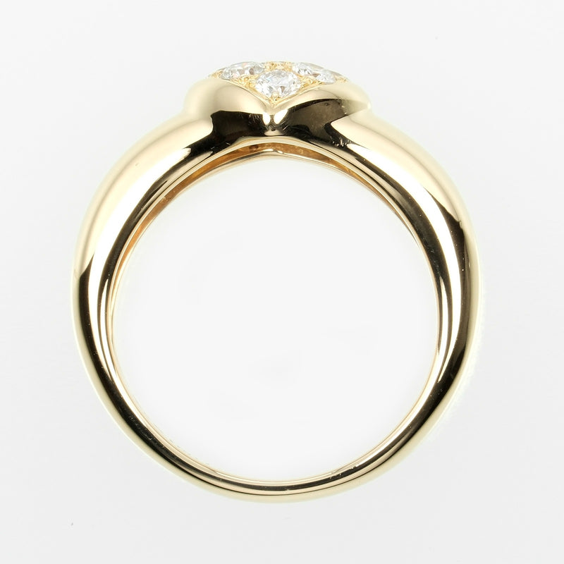 [Tiffany & co.]TIFFANY&Co.
 Pavehart No. 7 Ring
 18KYellow Gold x Diamond Approximately 4G Pave Heart Ladies A Rank